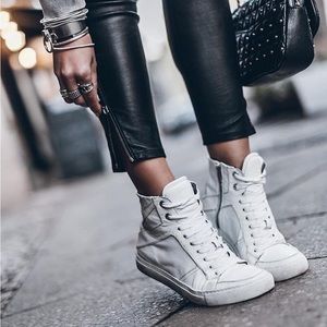 Zadig and Voltaire High Flash White High Tops Size 9